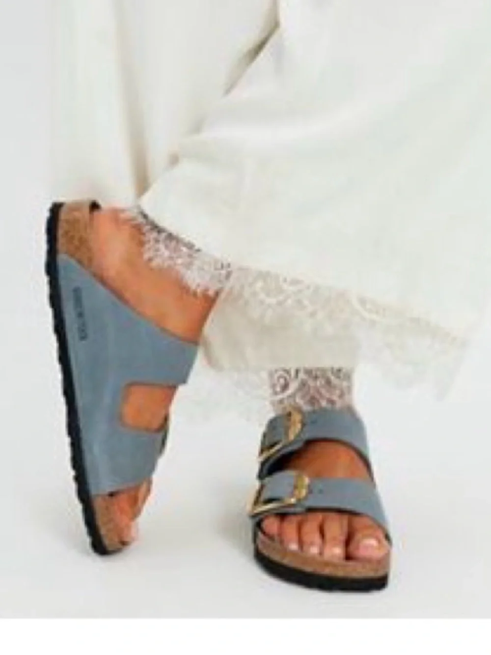 NEW IN BOX Birkenstock Arizona Big Buckle Sandals, Size US 7-7.5, Basalt Grey - Picture 9 of 12
